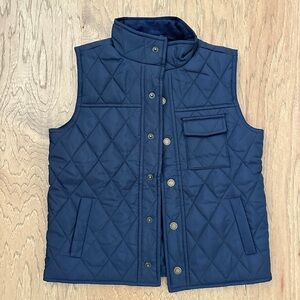 Janie and Jack Navy Blue Quilted Vest